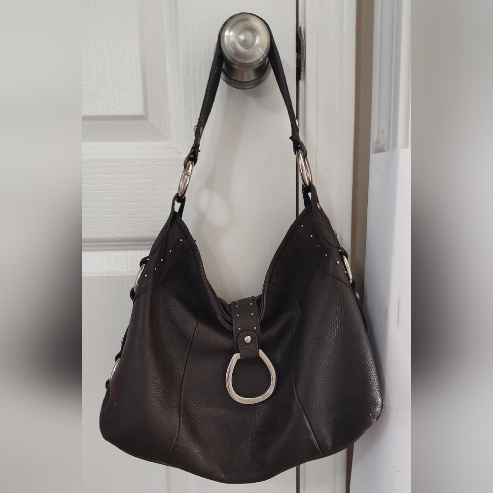 Franco Sarto brown leather shoulder, under arm bag